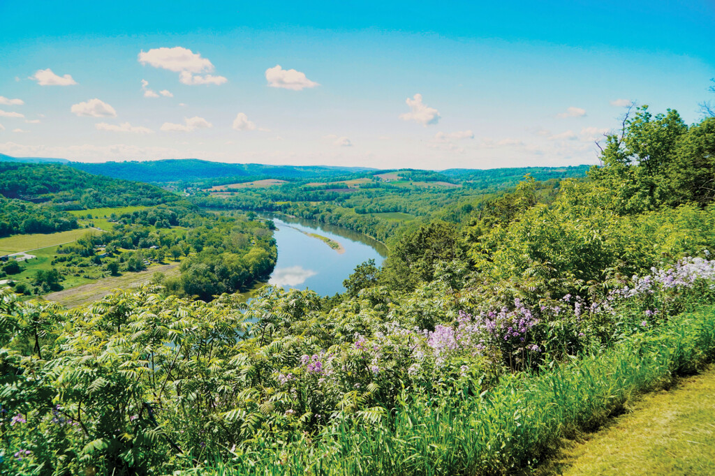 Scenic view of the Endless Mountains in Bradford County on a summer day.